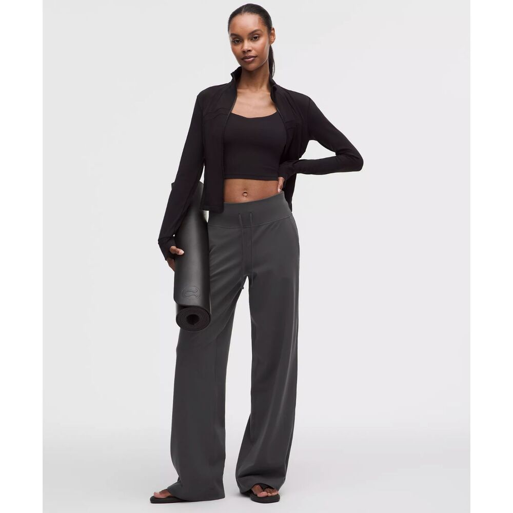 Lululemon Groove High-Rise Wide-Leg Pant Regular Graphite Grey NWT